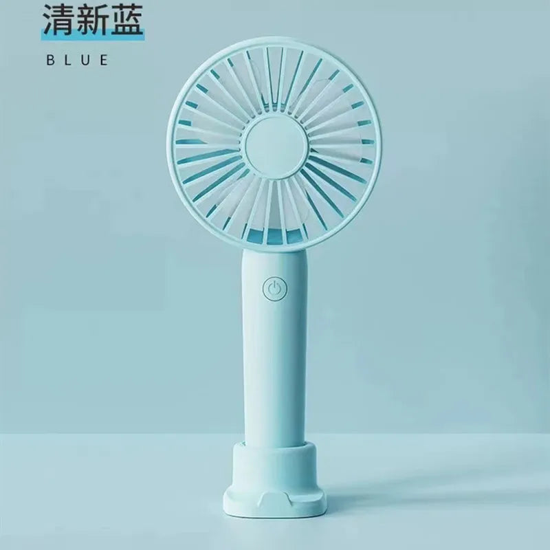 Mini Ventilador Recargable USB Portátil | Silencioso, de Mano y Escritorio, Ideal para Oficina, Viajes y Exterior