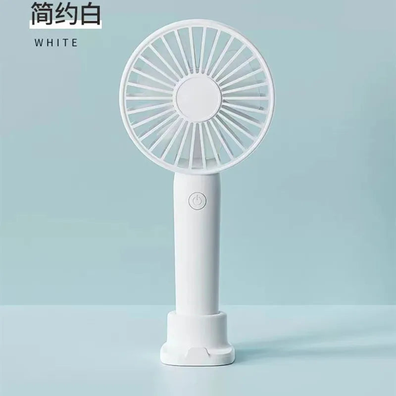 Mini Ventilador Recargable USB Portátil | Silencioso, de Mano y Escritorio, Ideal para Oficina, Viajes y Exterior