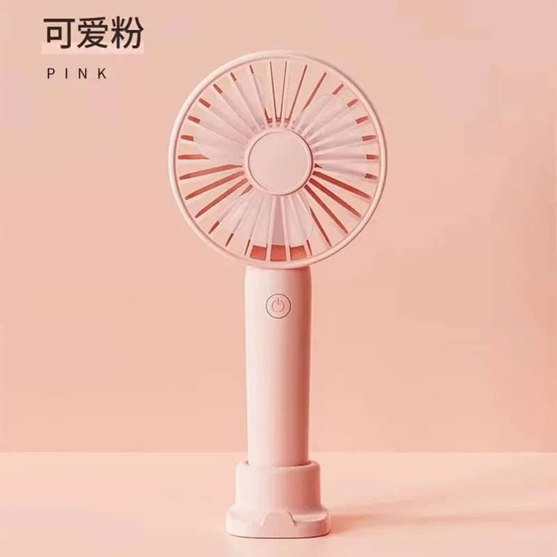 Mini Ventilador Recargable USB Portátil | Silencioso, de Mano y Escritorio, Ideal para Oficina, Viajes y Exterior